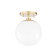 Mitzi Stella Aged Brass 7W x 9H Semi-Flush Mount