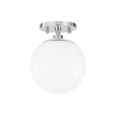 Mitzi Stella Polished Nickel 7W x 9H Semi-Flush Mount