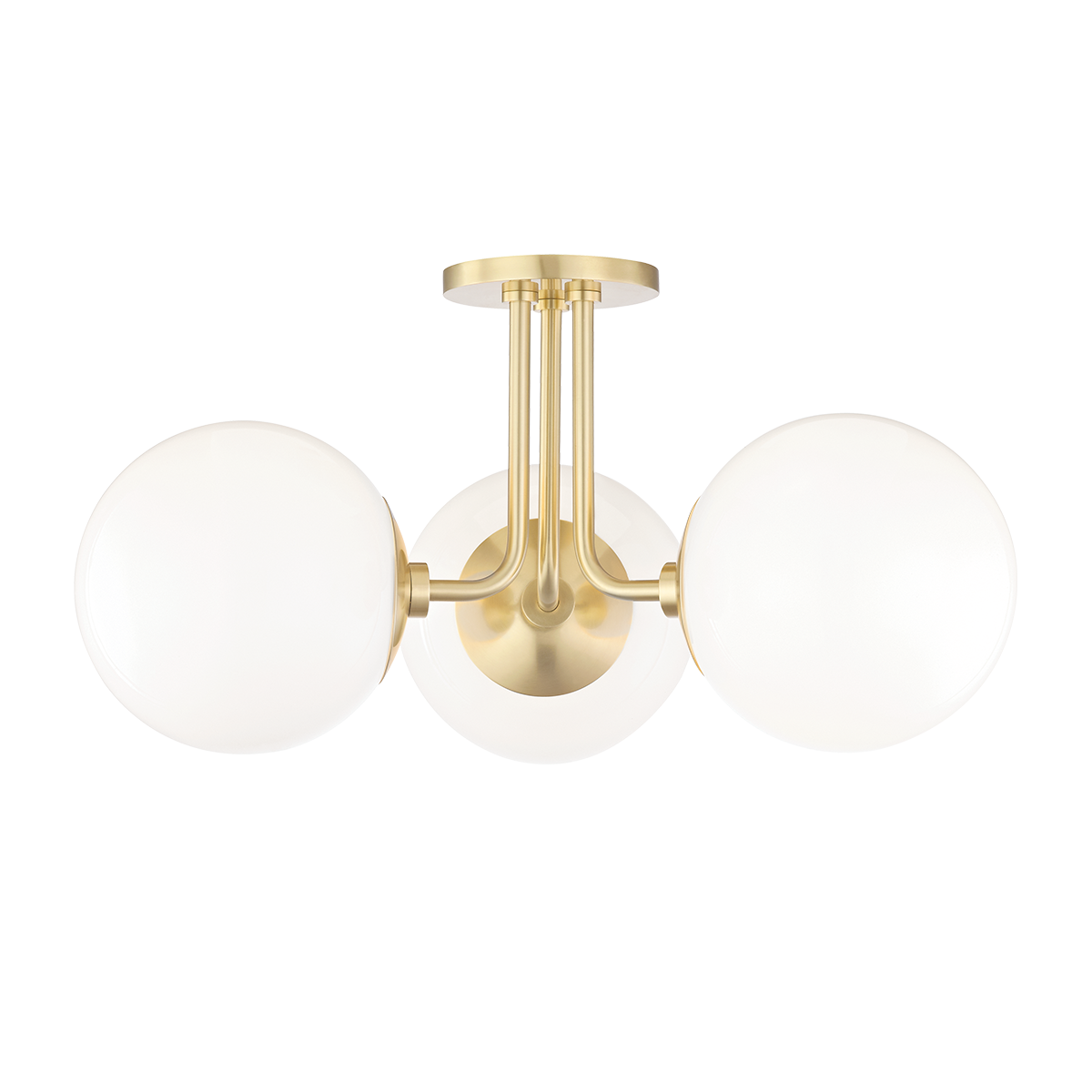 Mitzi Stella Aged Brass 18.25W x 10.5H Semi-Flush Mount