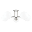 Mitzi Stella Polished Nickel 30W x 10.5H Semi-Flush Mount