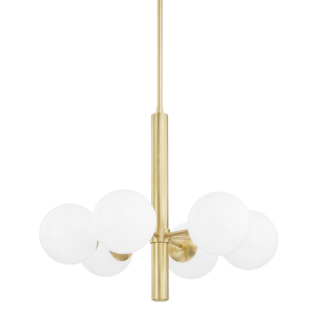 Mitzi Stella Aged Brass 28W x 23.75H Chandelier