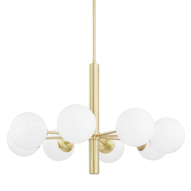 Mitzi Stella Aged Brass 36W x 23H Chandelier