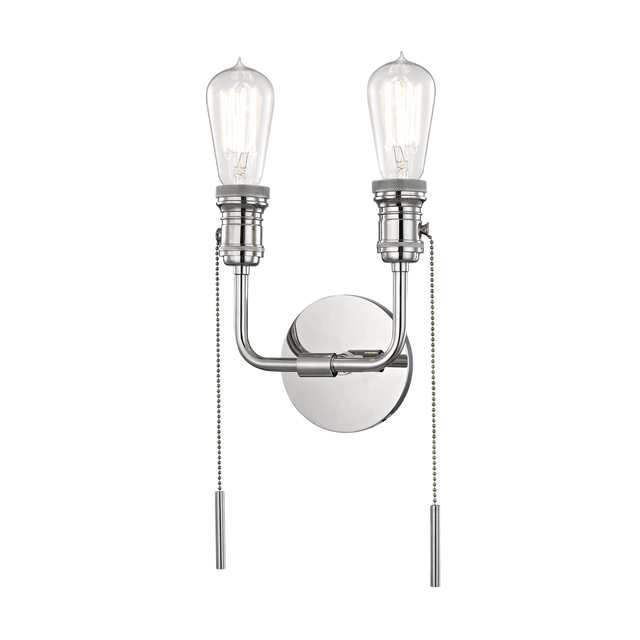 Mitzi Lexi Polished Nickel 7.75W x 13H Wall Sconce