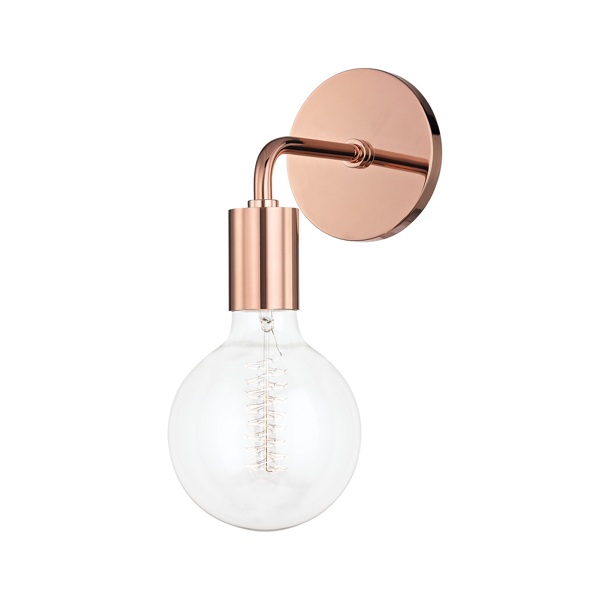 Mitzi Ava Polished Copper 5W x 12.25H Wall Sconce