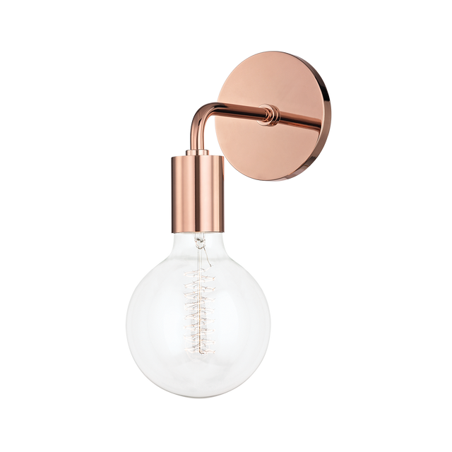 Mitzi Ava Polished Copper 5W x 12.25H Wall Sconce