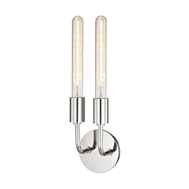 Mitzi Ava Polished Nickel 4.75W x 16.5H Wall Sconce