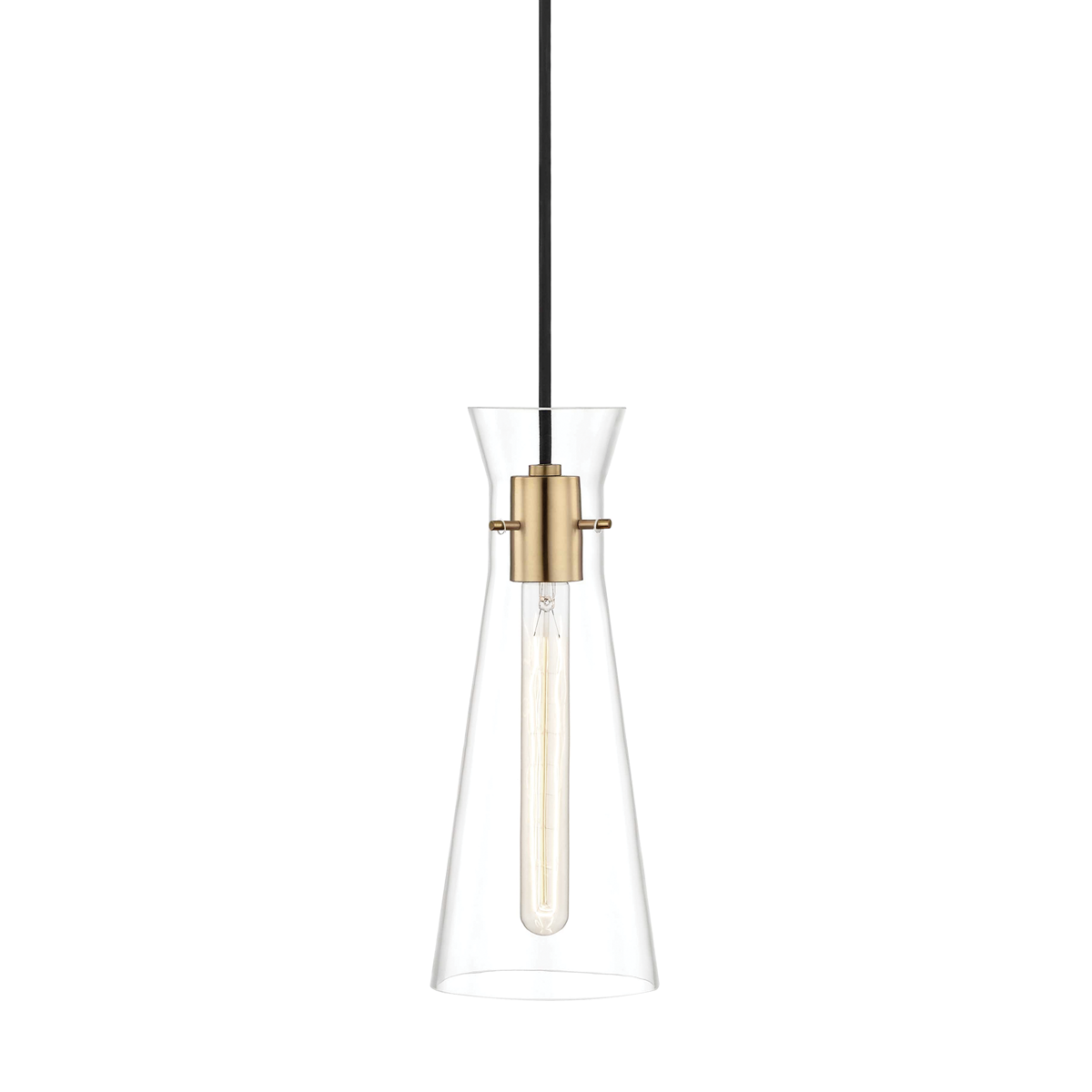 Mitzi Anya Aged Brass 5.5W x 14.5H Pendant