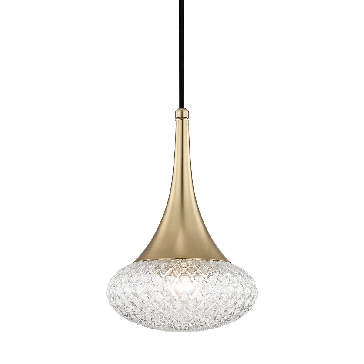 Mitzi Bella Aged Brass 8.5W x 12.75H Pendant