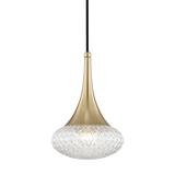 Mitzi Bella Aged Brass 8.5W x 12.75H Pendant