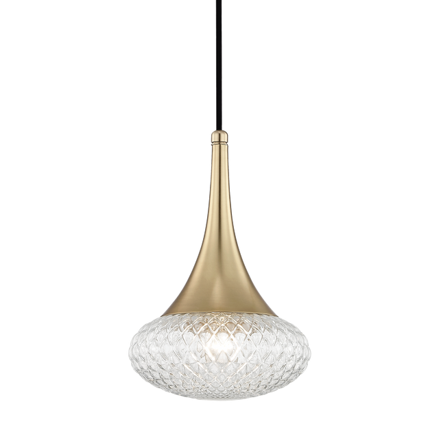 Mitzi Bella Aged Brass 8.5W x 12.75H Pendant