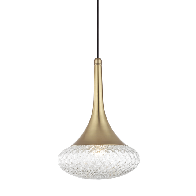Mitzi Bella Aged Brass 11.75W x 17.5H Pendant