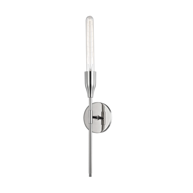 Mitzi Tara Polished Nickel 4.75W x 23.5H Wall Sconce