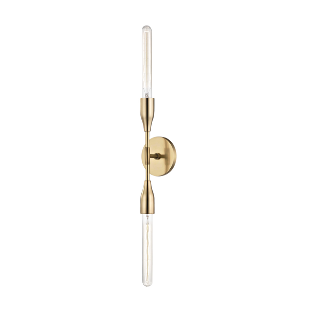 Mitzi Tara Aged Brass 4.75W x 30H Wall Sconce