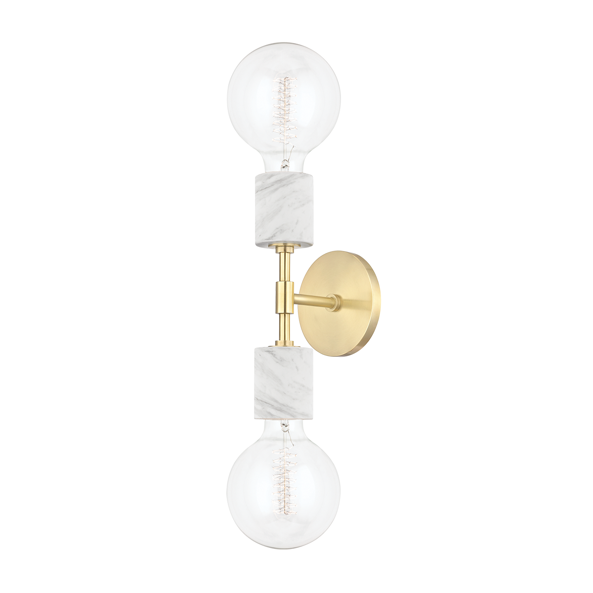 Mitzi Asime Aged Brass 5W x 20.75H Wall Sconce
