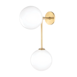 Mitzi Ashleigh Aged Brass 7.5W x 21.5H Wall Sconce