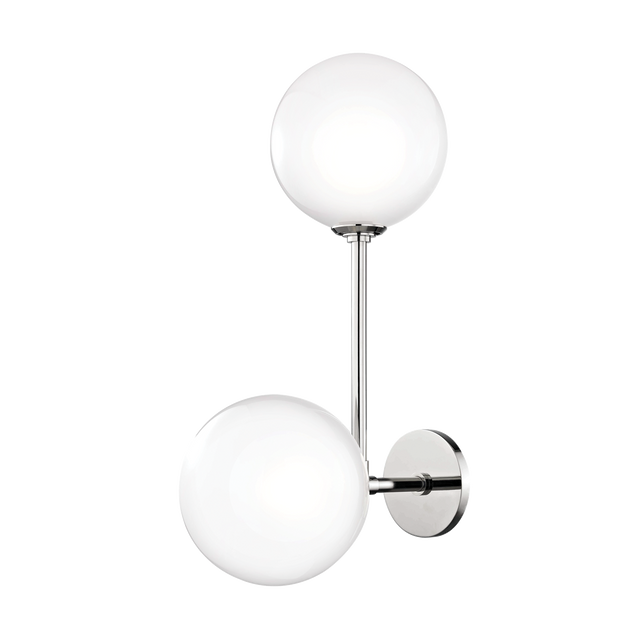 Mitzi Ashleigh Polished Nickel 7.5W x 21.5H Wall Sconce