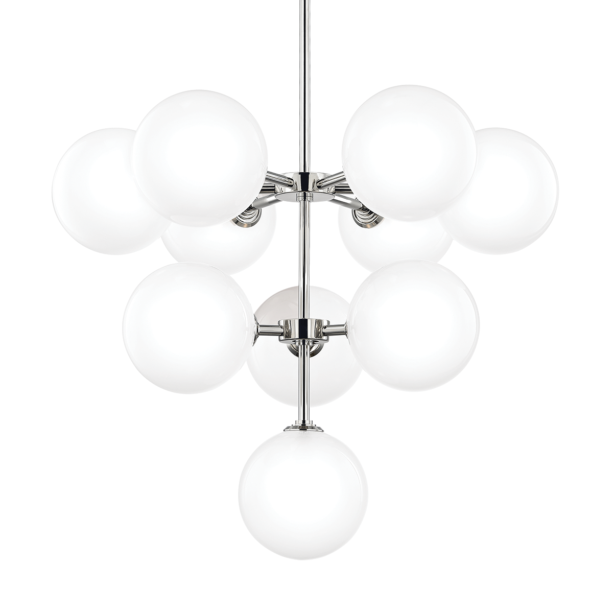 Mitzi Ashleigh Polished Nickel 29.75W x 25H Chandelier
