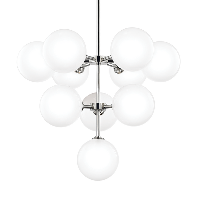 Mitzi Ashleigh Polished Nickel 29.75W x 25H Chandelier