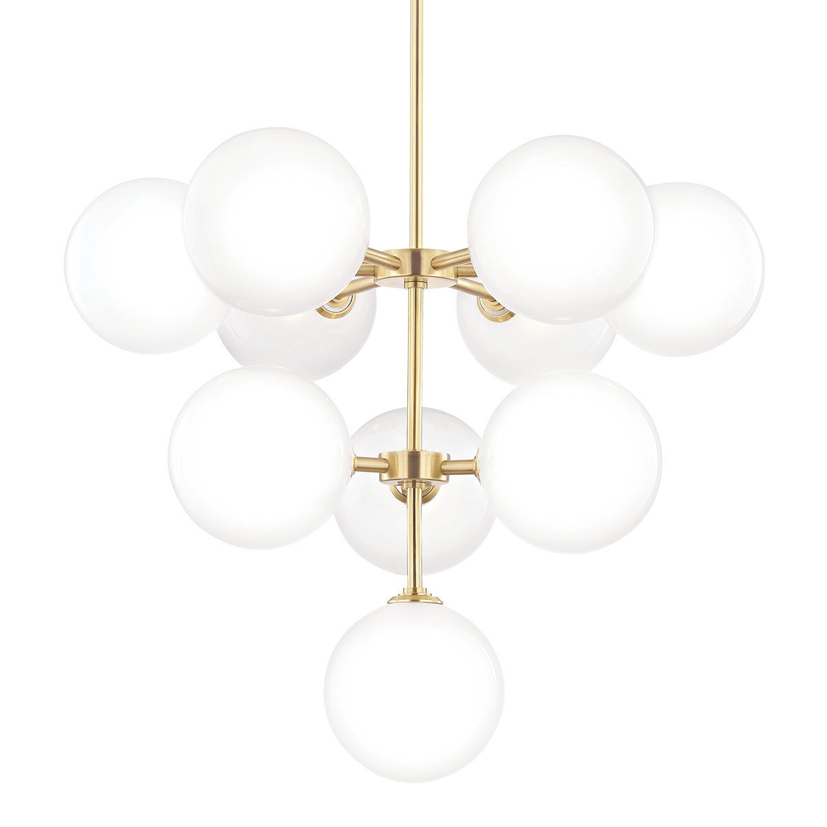 Mitzi Ashleigh Aged Brass 29.75W x 25H Chandelier