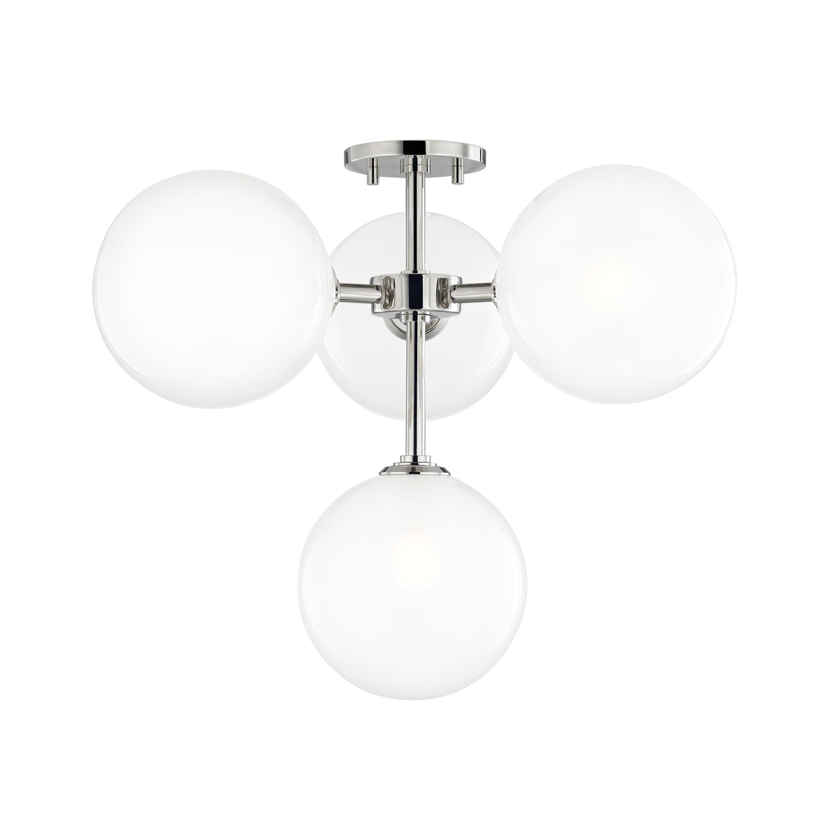 Mitzi Ashleigh Polished Nickel 20.25W x 18H Semi-Flush Mount
