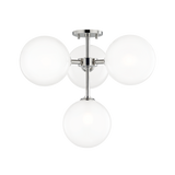 Mitzi Ashleigh Polished Nickel 20.25W x 18H Semi-Flush Mount