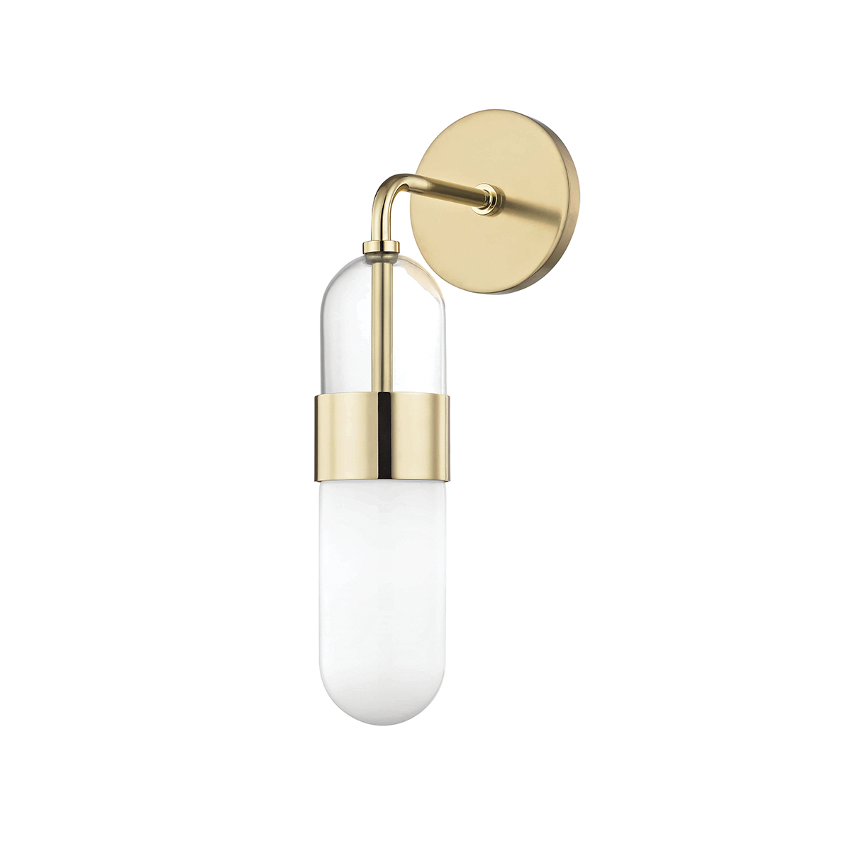 Mitzi Emilia Polished Brass 4.5W x 15H Wall Sconce