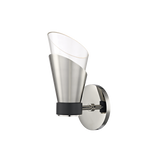 Mitzi Angie Polished Nickel/black 4.5W x 10.75H Wall Sconce