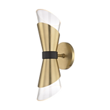 Mitzi Angie Aged Brass/black 4.75W x 15H Wall Sconce