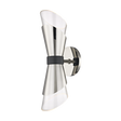Mitzi Angie Polished Nickel/black 4.75W x 15H Wall Sconce