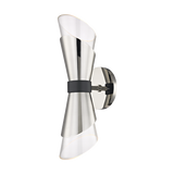 Mitzi Angie Polished Nickel/black 4.75W x 15H Wall Sconce