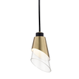 Mitzi Angie Aged Brass/black 4.5W x 8H Pendant