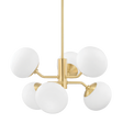 Mitzi Estee Aged Brass 28W x 15H Chandelier