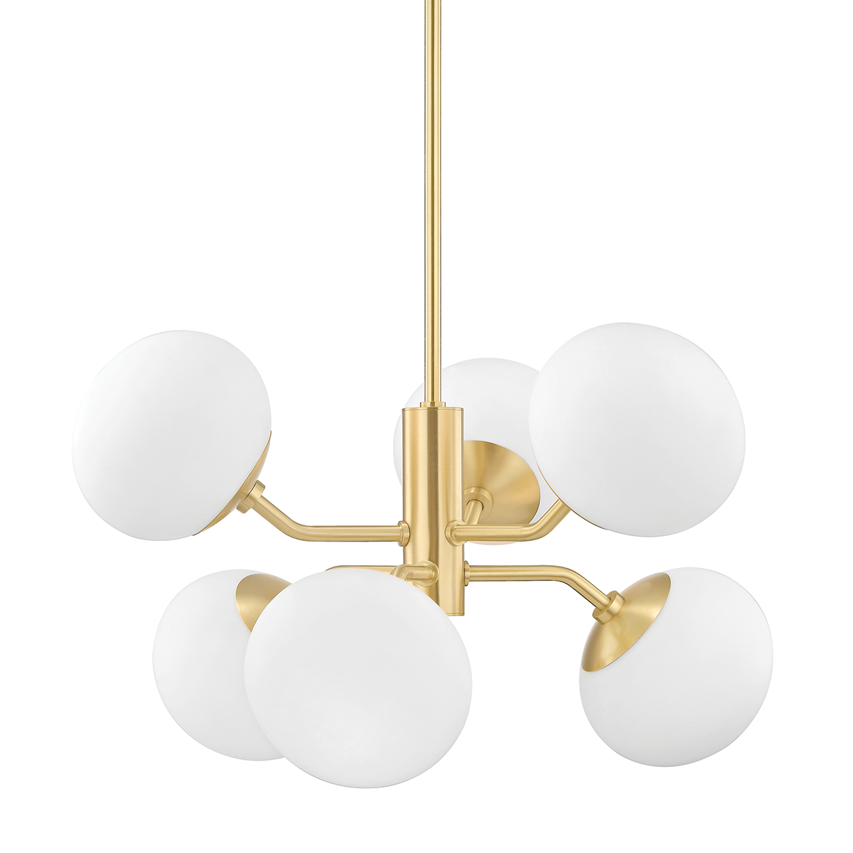 Mitzi Estee Aged Brass 28W x 15H Chandelier
