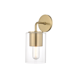 Mitzi Lula Aged Brass 5.25W x 12.25H Wall Sconce