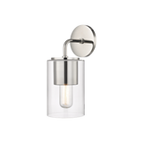 Mitzi Lula Polished Nickel 5.25W x 12.25H Wall Sconce