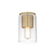 Mitzi Lula Aged Brass 5.25W x 8H Flush Mount