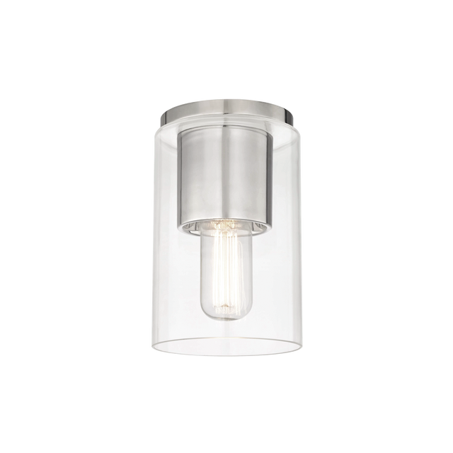 Mitzi Lula Polished Nickel 5.25W x 8H Flush Mount