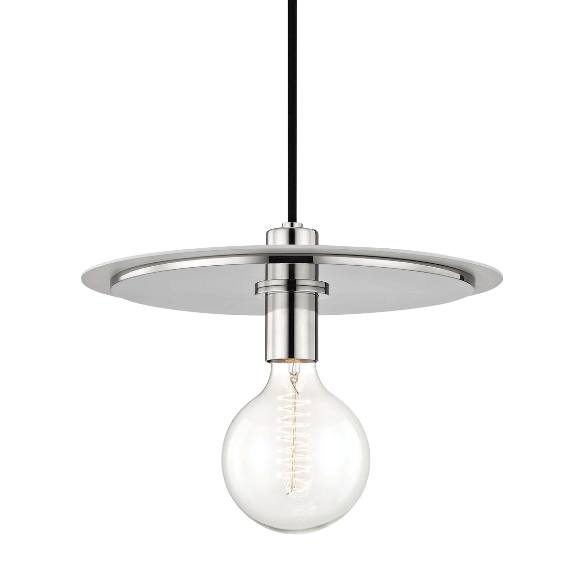 Mitzi Milo Polished Nickel/white 14W x 10H Pendant