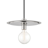 Mitzi Milo Polished Nickel/white 14W x 10H Pendant