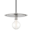 Mitzi Milo Polished Nickel/white 14W x 10H Pendant