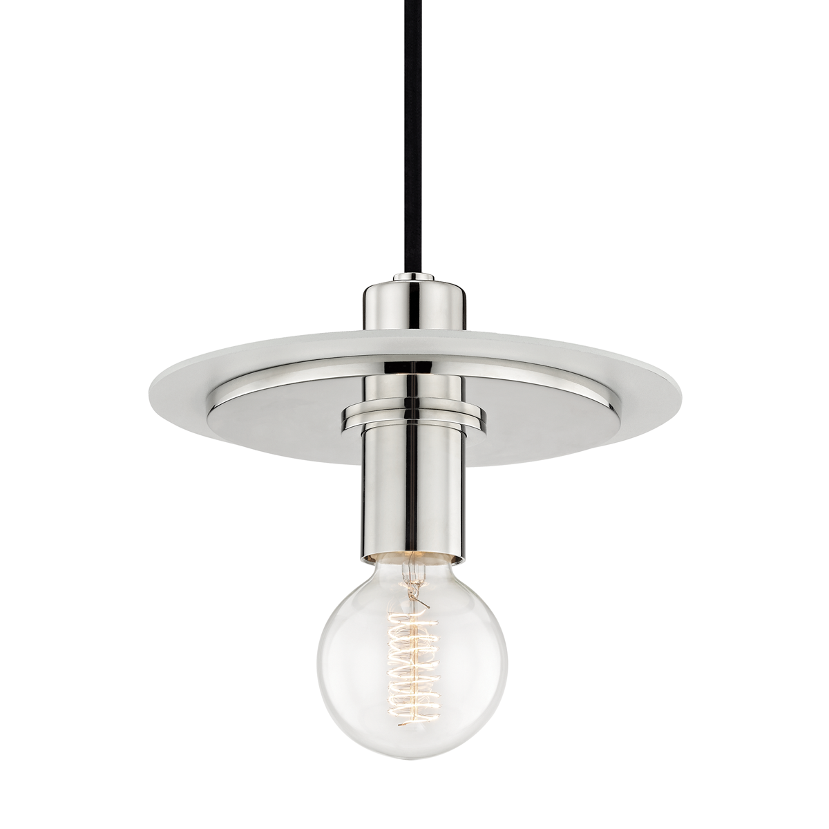 Mitzi Milo Polished Nickel/white 9W x 7.75H Pendant