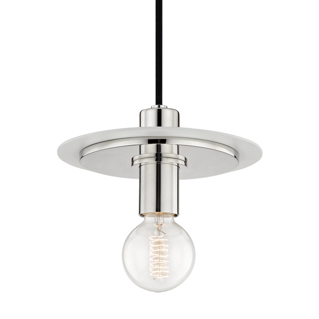 Mitzi Milo Polished Nickel/white 9W x 7.75H Pendant