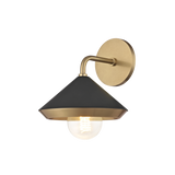 Mitzi Marnie Aged Brass/black 8.5W x 10.5H Wall Sconce