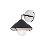 Mitzi Marnie Polished Nickel/black 8.5W x 10.5H Wall Sconce