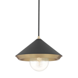 Mitzi Marnie Aged Brass/black 12.5W x 9H Pendant