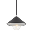 Mitzi Marnie Polished Nickel/black 12.5W x 9H Pendant