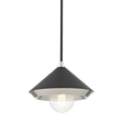Mitzi Marnie Polished Nickel/black 8W x 7H Pendant