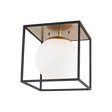 Mitzi Aira Aged Brass/black 14W x 14H Flush Mount