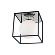 Mitzi Aira Polished Nickel/black 9.5W x 9.5H Flush Mount