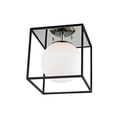 Mitzi Aira Polished Nickel/black 9.5W x 9.5H Flush Mount